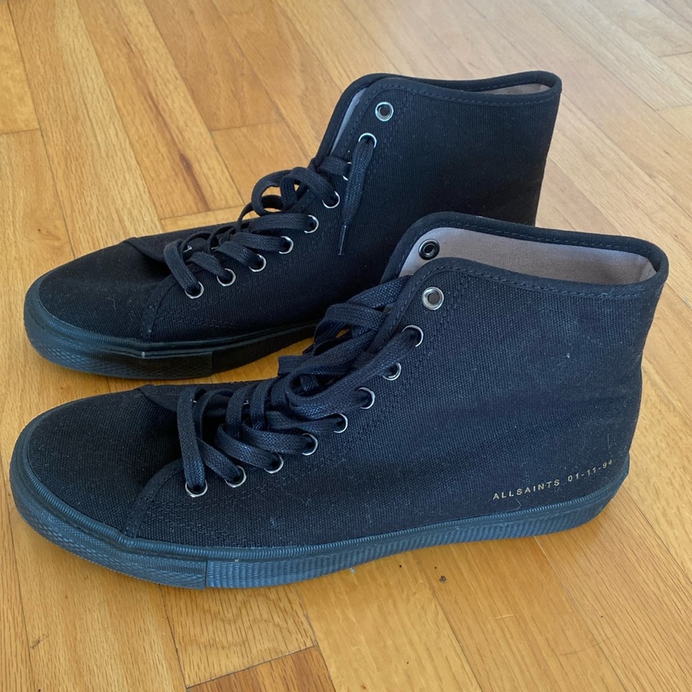 All saints black men’s shoes